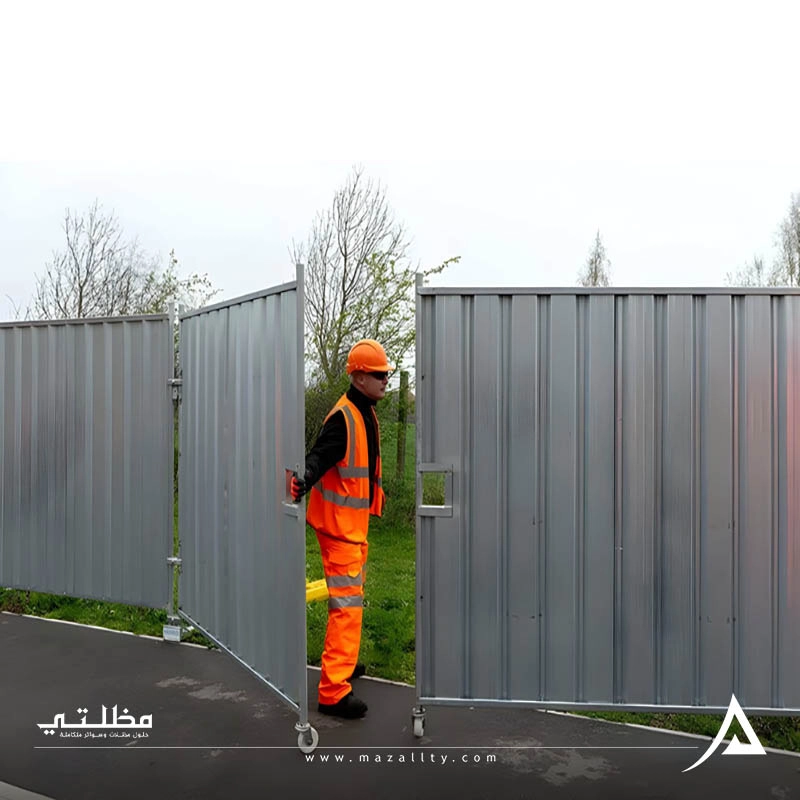 تسوير ارض مع بوابة بالرياض